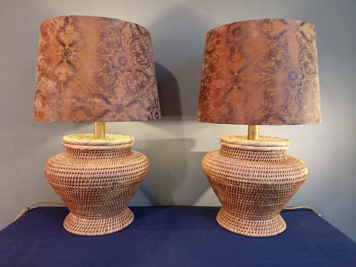 Table lamp - Rattan - Two XL Birma table lamps