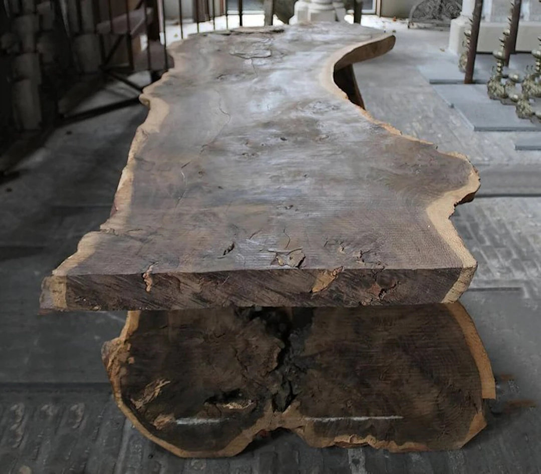 Dining table - Wood - Unique tree trunk table