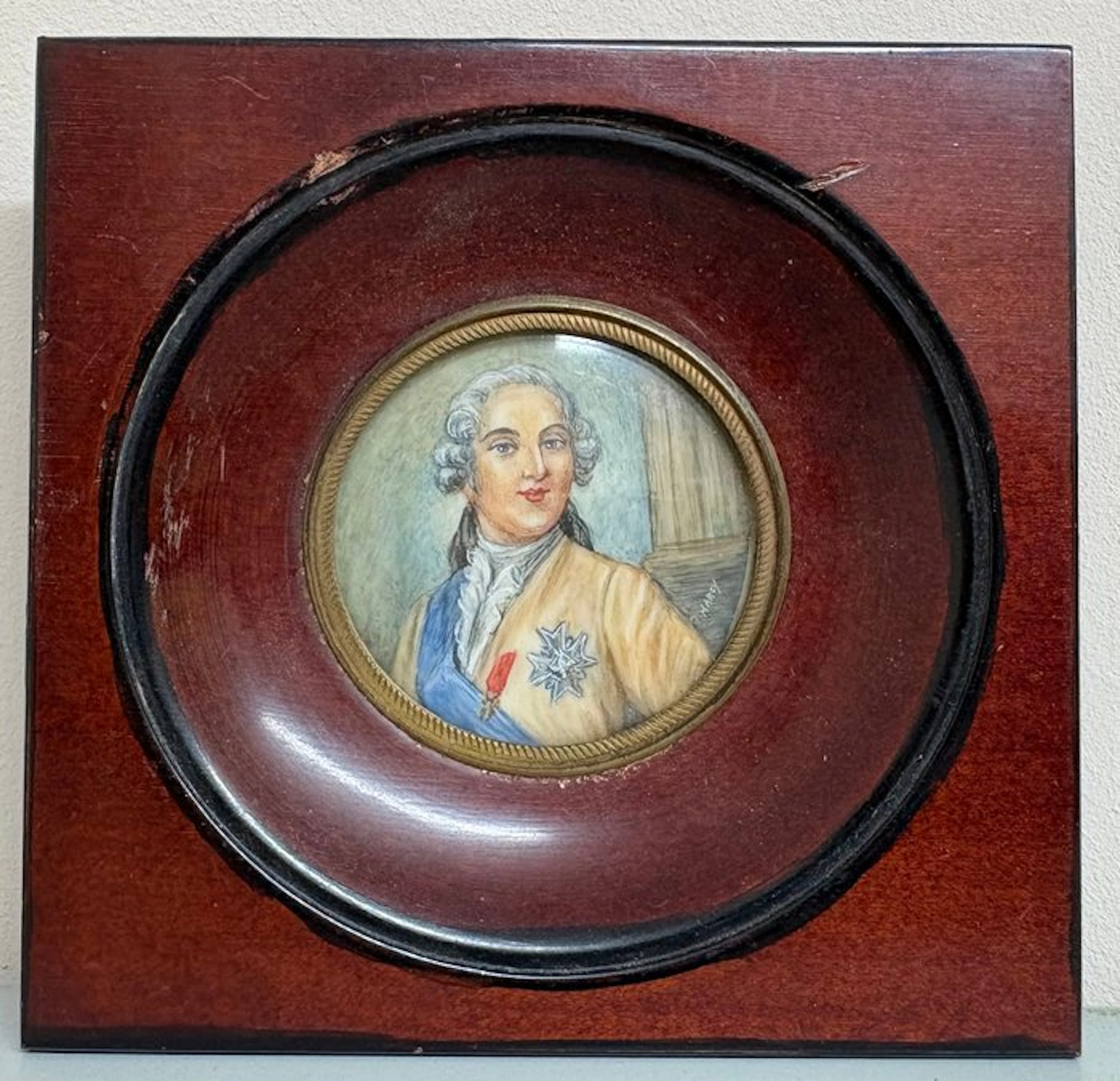 French school (XX) - Retrato de Luis XV (1900's)