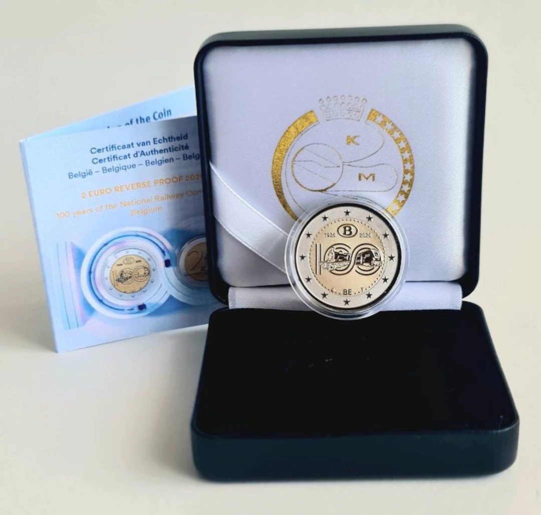 Belgium. 2 Euro 2026 "SNCB - NMBS" Reverse Proof (No reserve price)