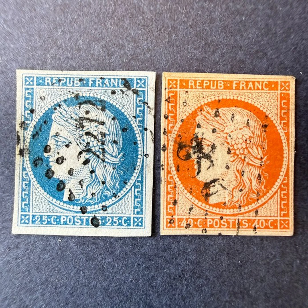 France - Yvert 4 and 5
