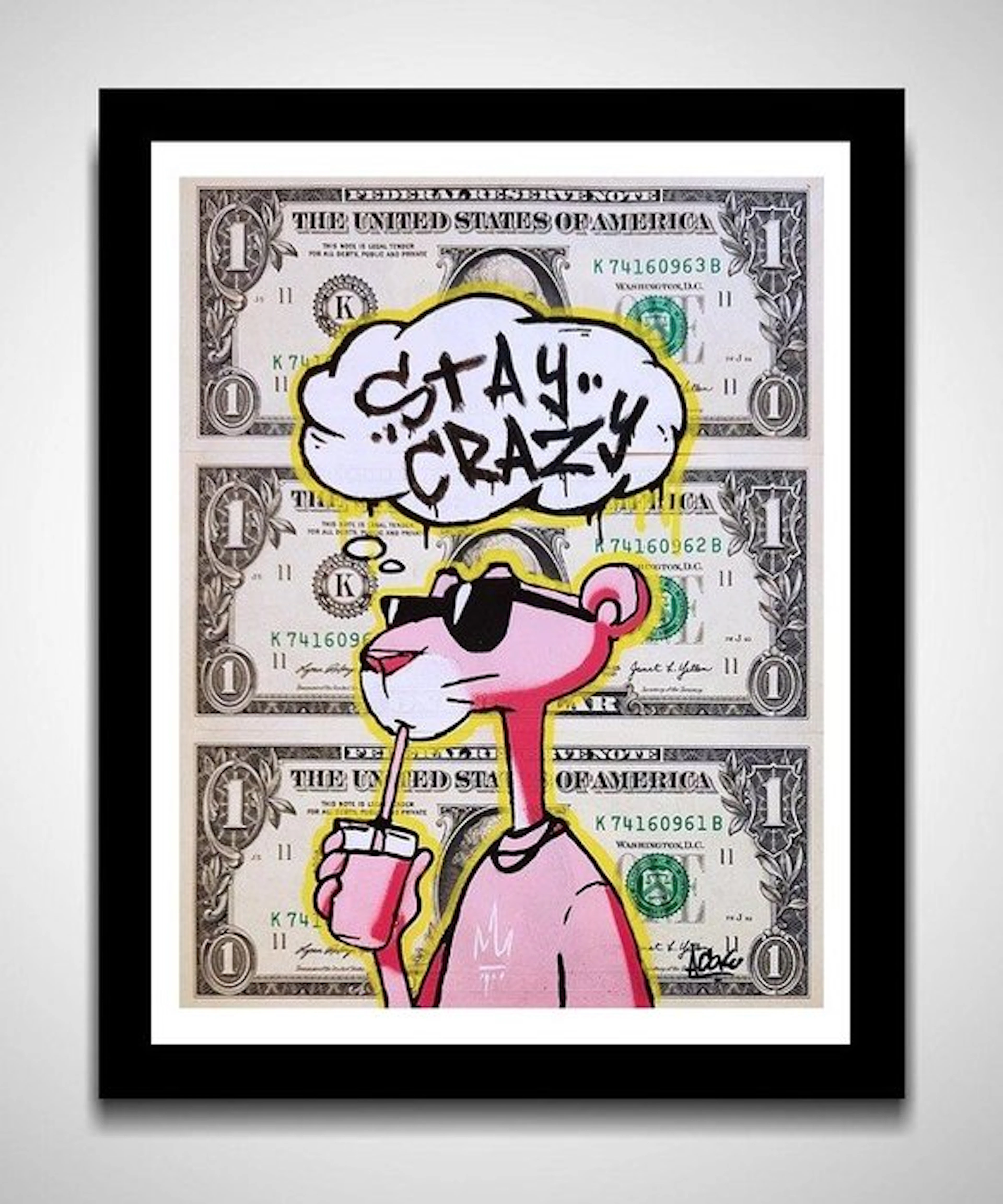 Asko - Stay Crazy - Dollart - Graffiti Stencil Art