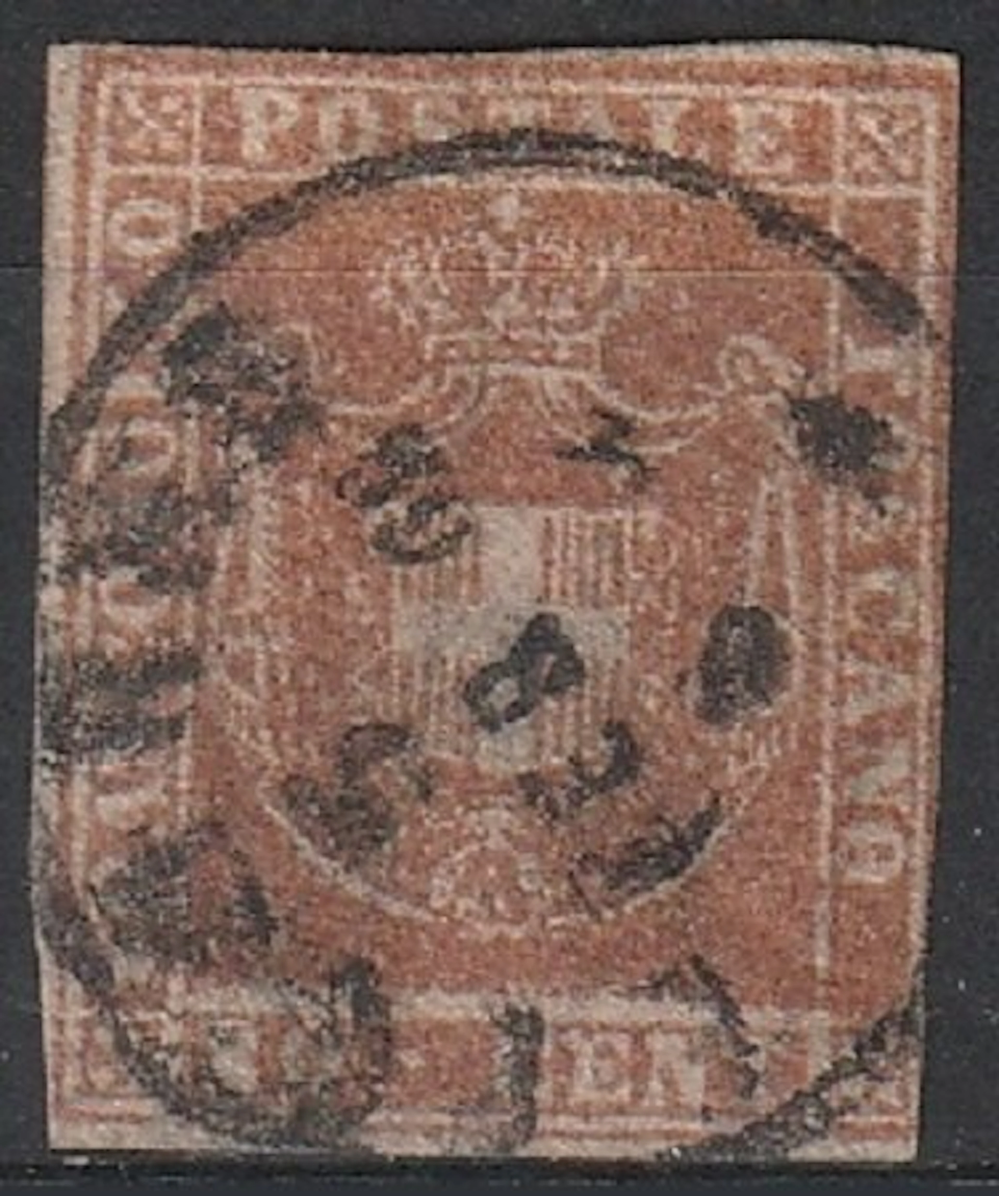 Italian Ancient States - Tuscany - 80 c. - Carmine - Sassone N. 22