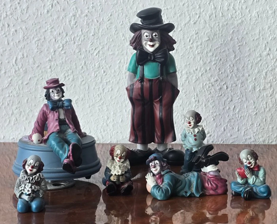 Gilde Handwerk - Klaus Koenen - Figure - Comedy Collection Clown (7) - Stone