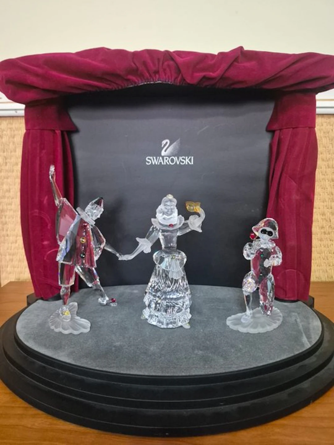Decorative ornament (4) - SWAROVSKI - Austria - Masquerade Trilogy