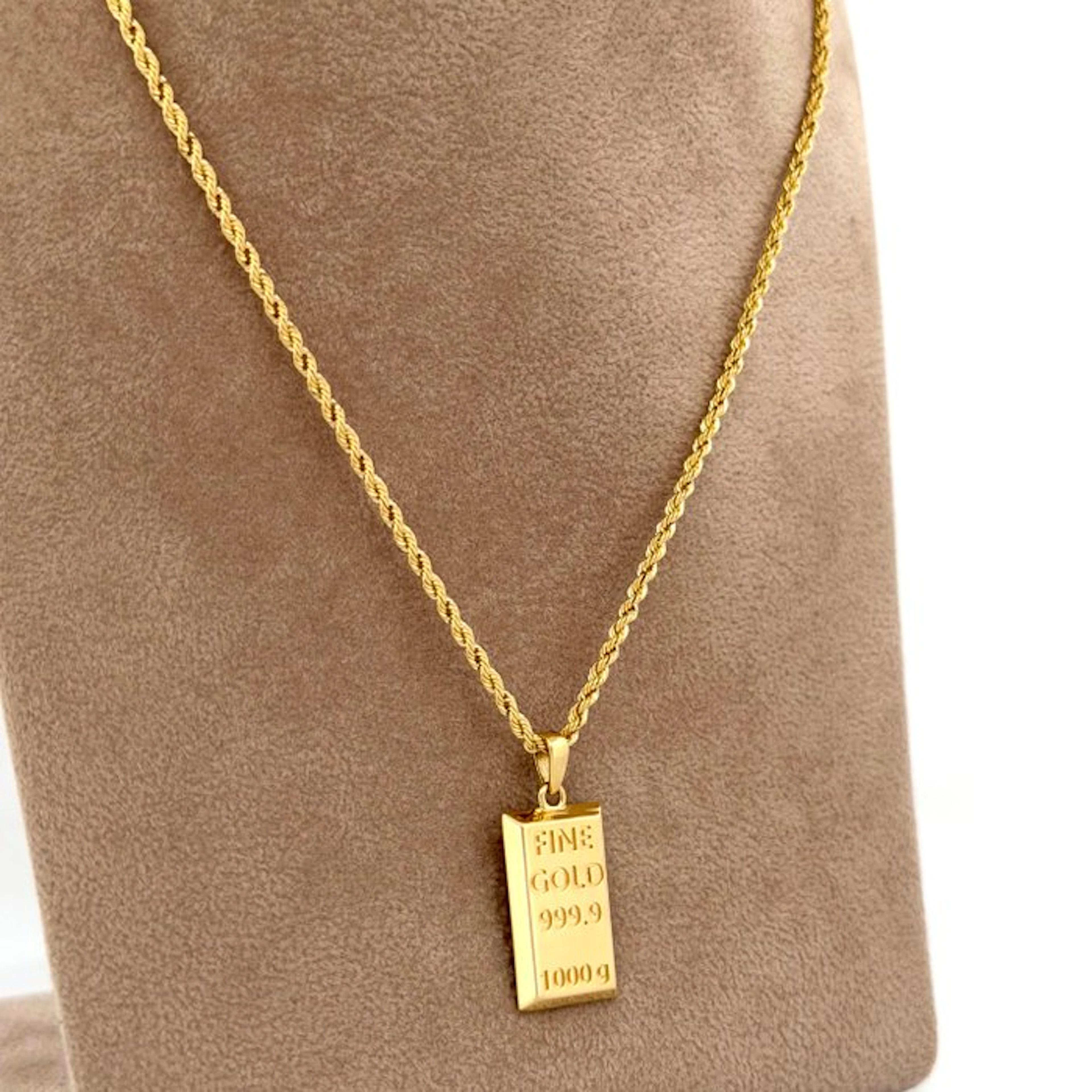 No reserve price - Necklace - 18 kt. Yellow gold - Lingotto