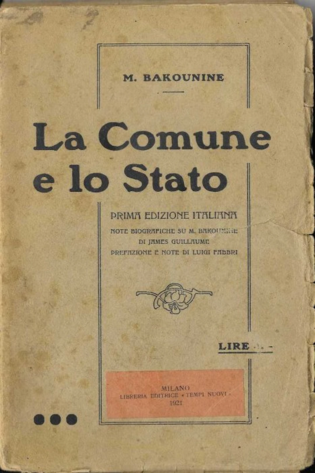 M. Bakounine - La Comune e lo Stato - 1921-1921