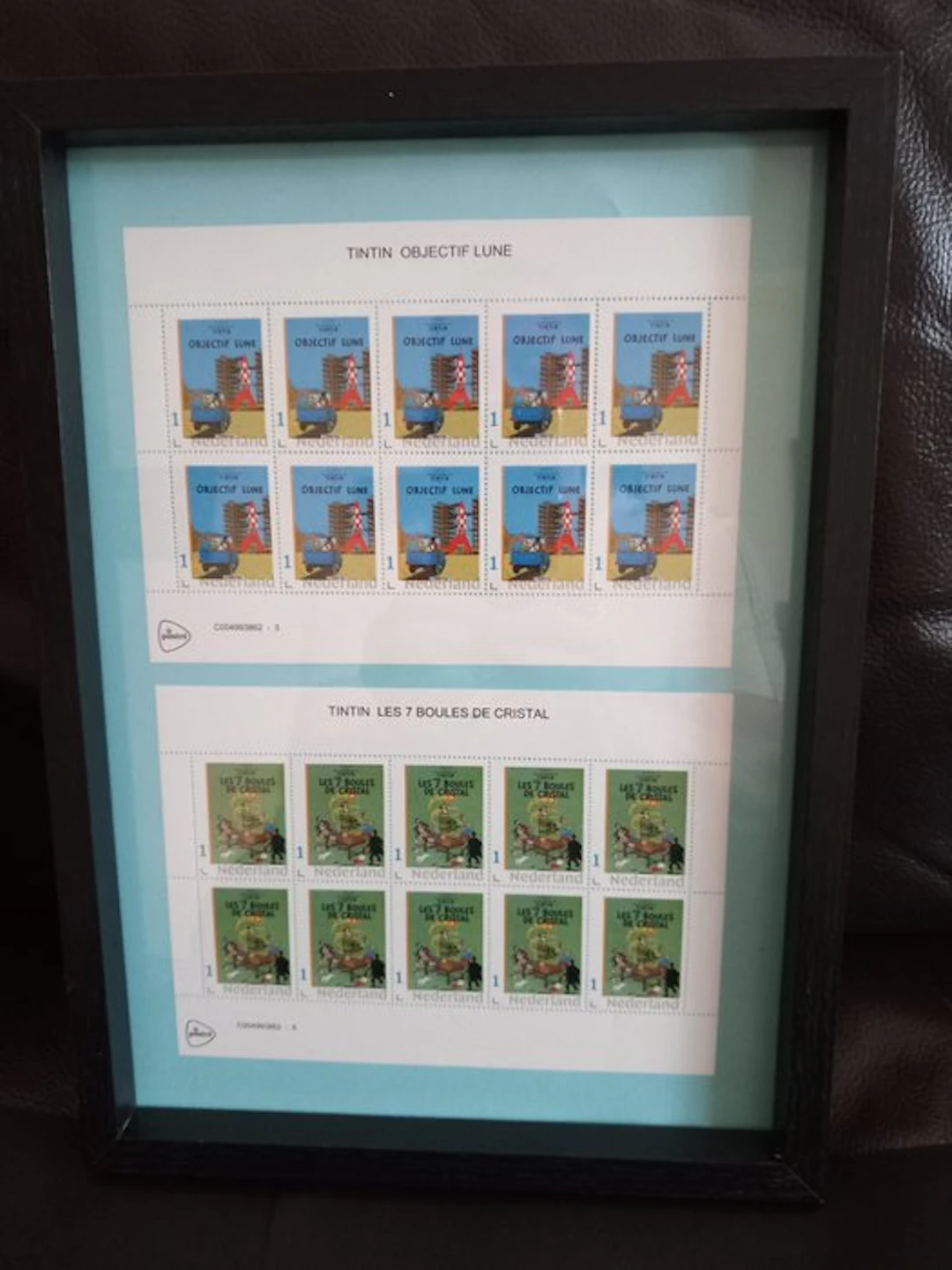 Tintin Hergé Moulinsart 2 Planches Timbres Tintin...