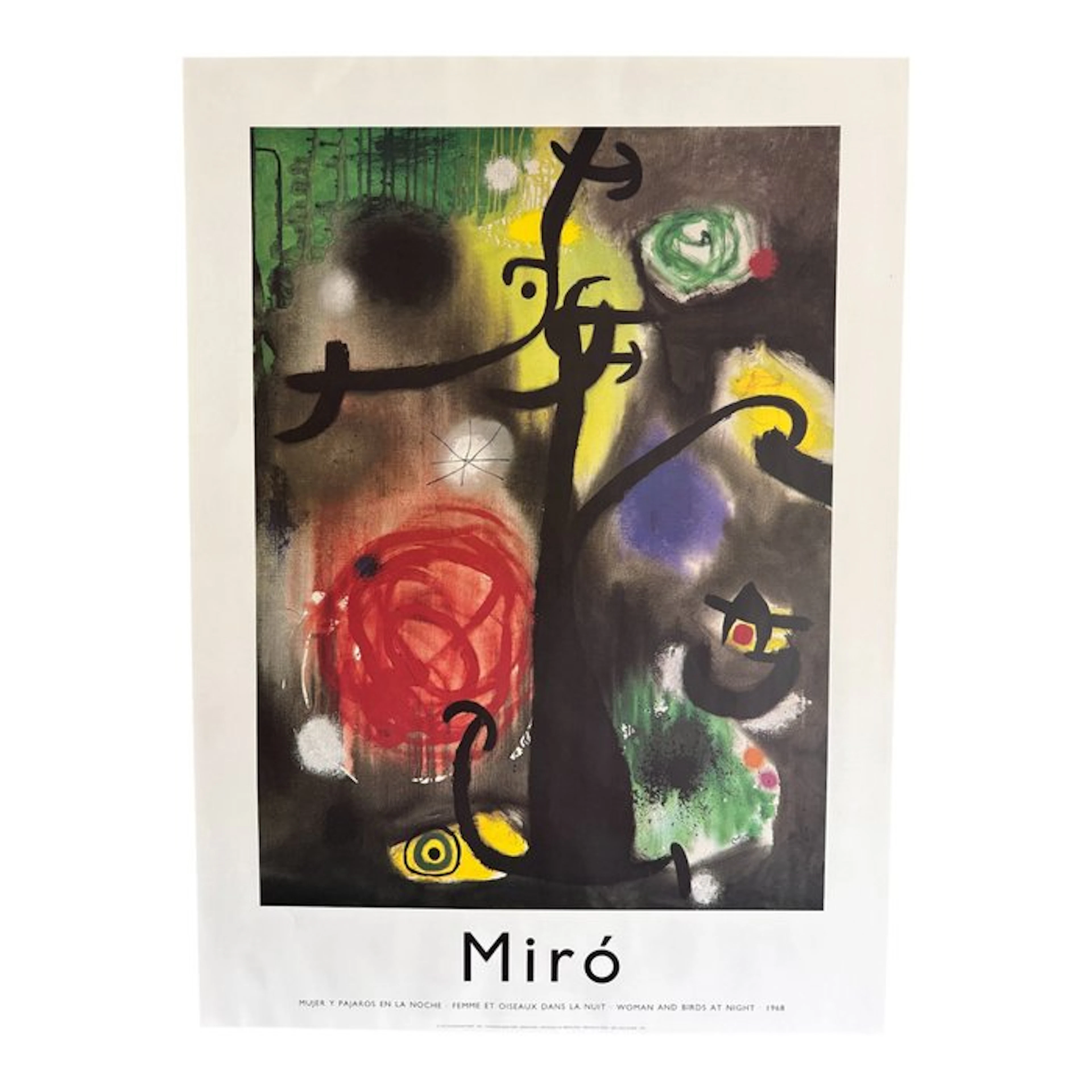 Joan Miró - Foundation Joan Miro - Woman and birds at night - 1990s