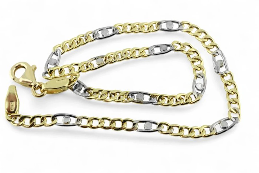 Bracelet - 18 kt. Yellow gold, White gold