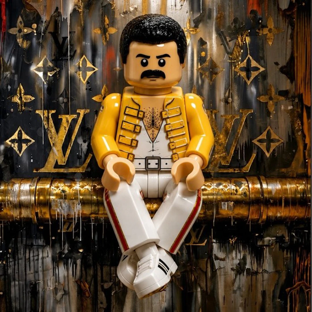 LEGO Merchandise - [XXL] Freddie Mercury versione LEGO in...