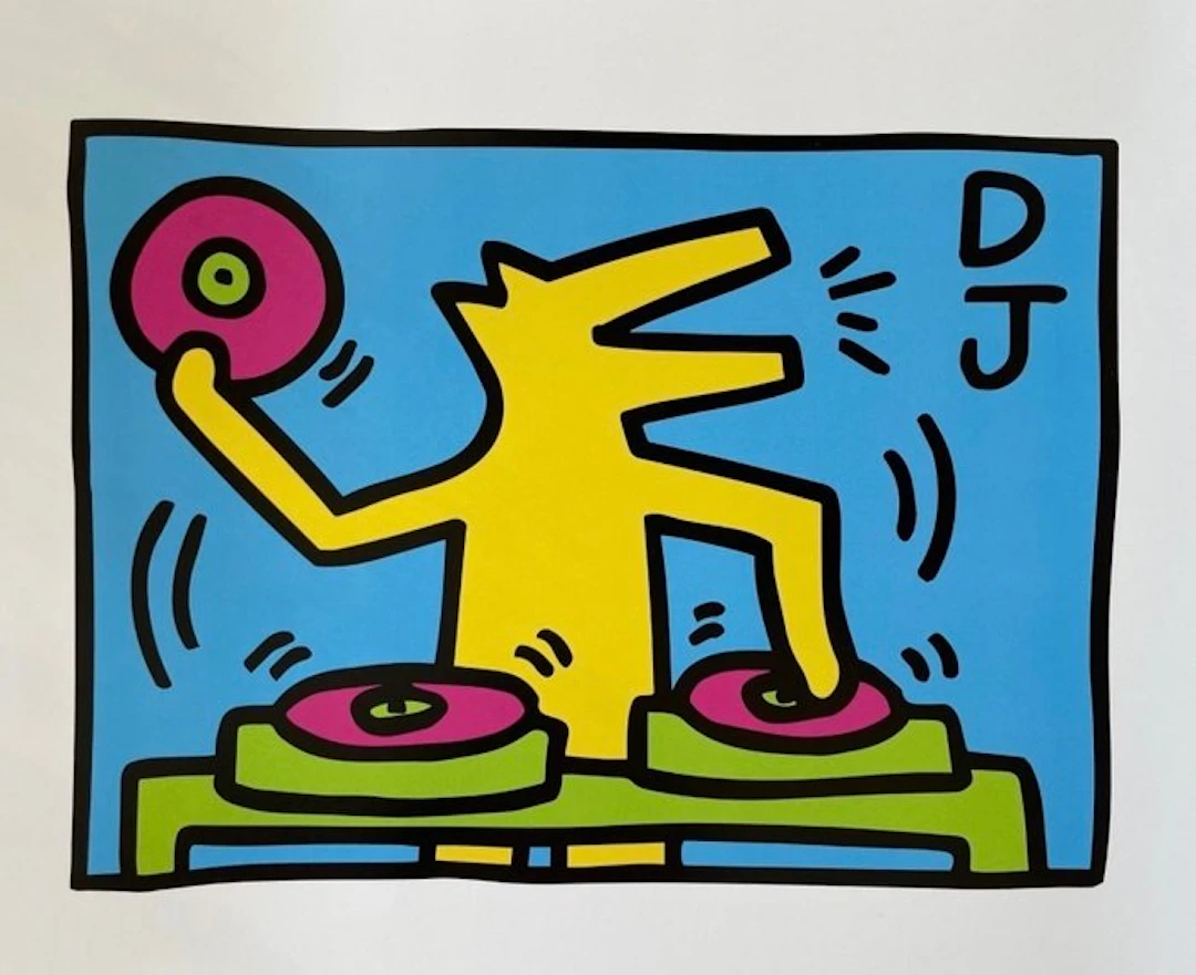 Keith Haring (after) - Untitled (DJ) 1983