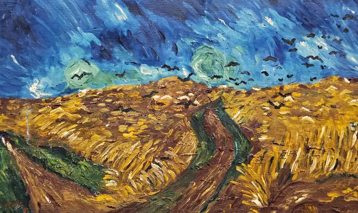 After Van Gogh (XX) - NO RESERVE - Wheatfield with Crows