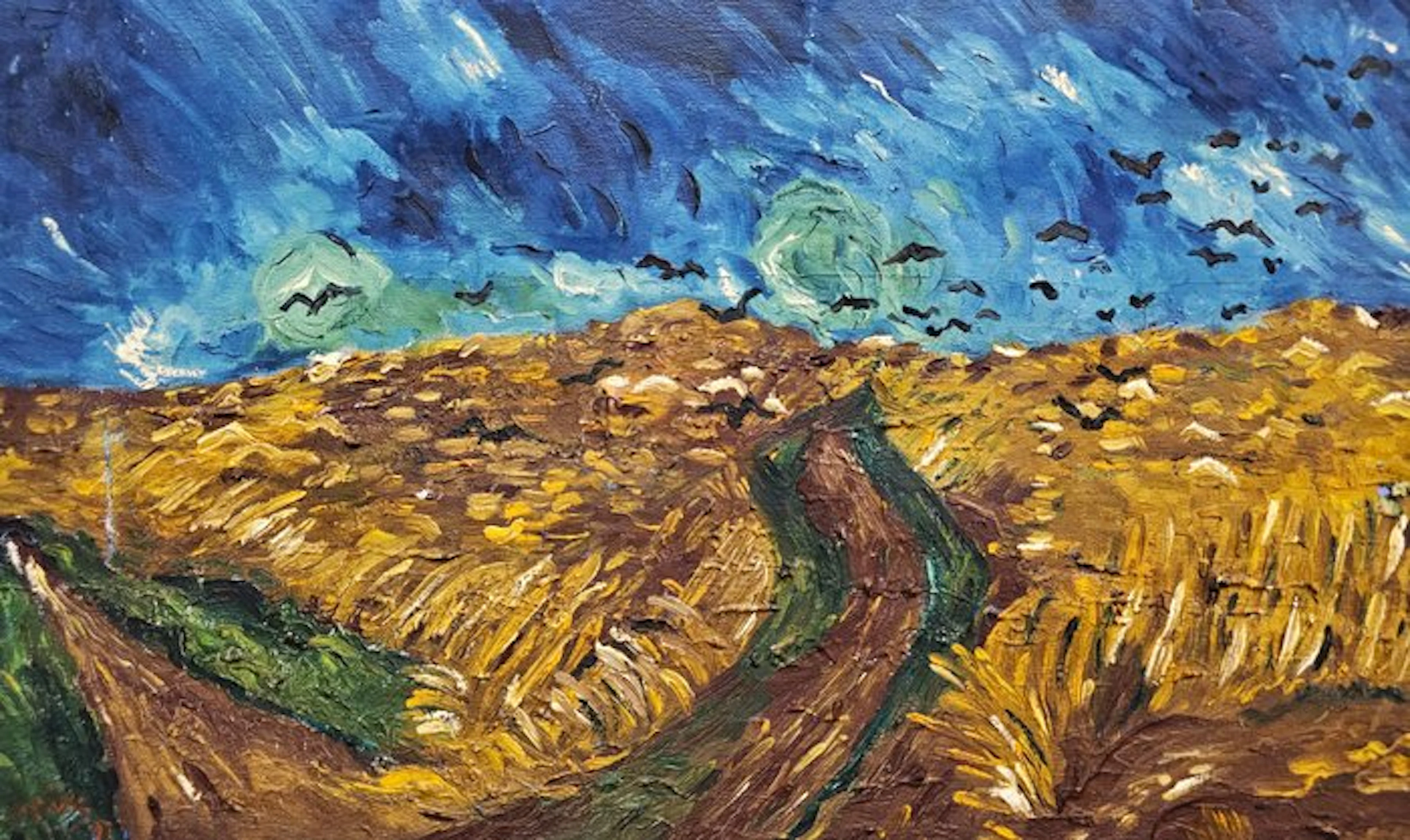 After Van Gogh (XX) - NO RESERVE - Wheatfield with Crows