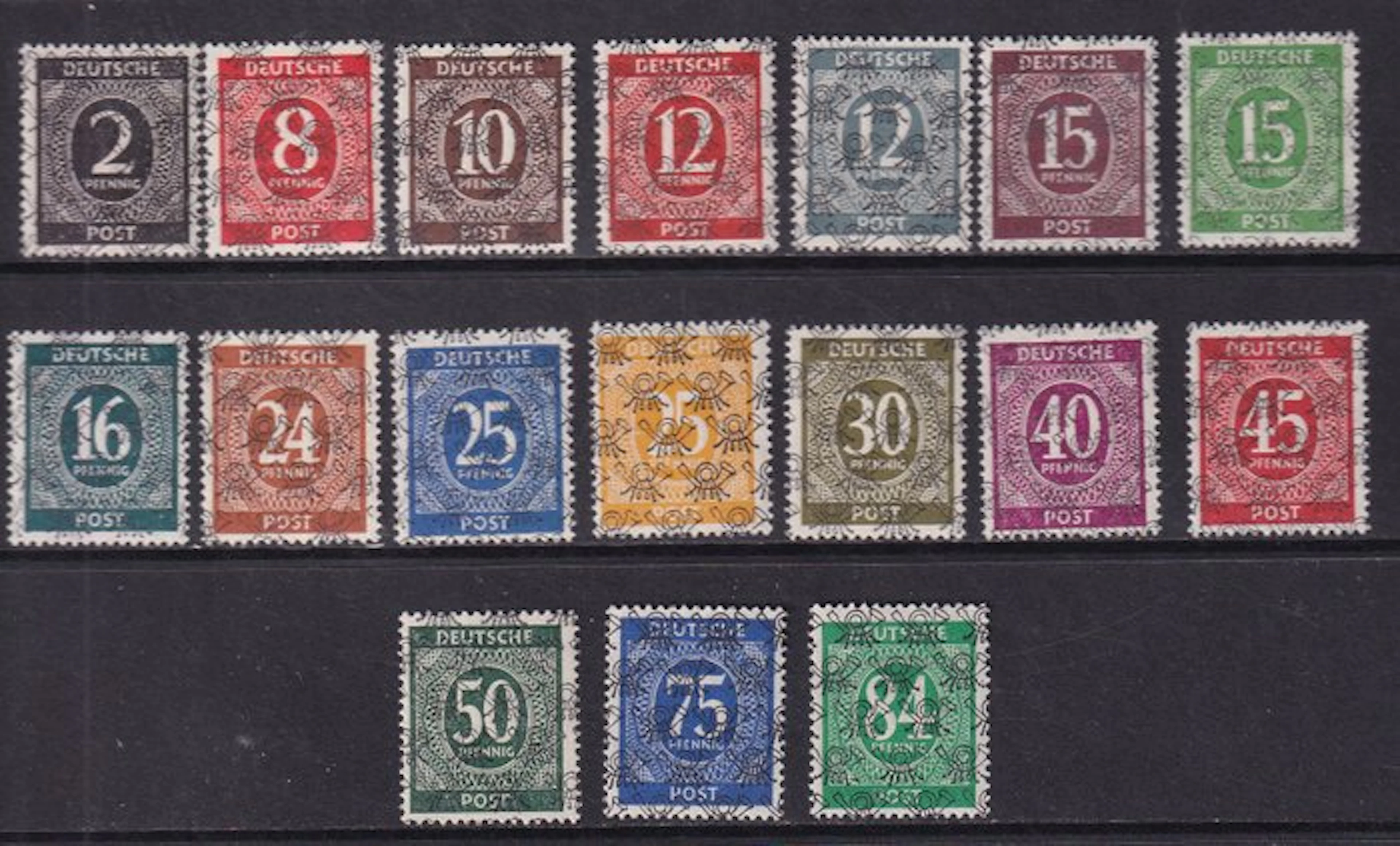 Allied Occupation - Germany (American and british zone) 1948 - Network imprint