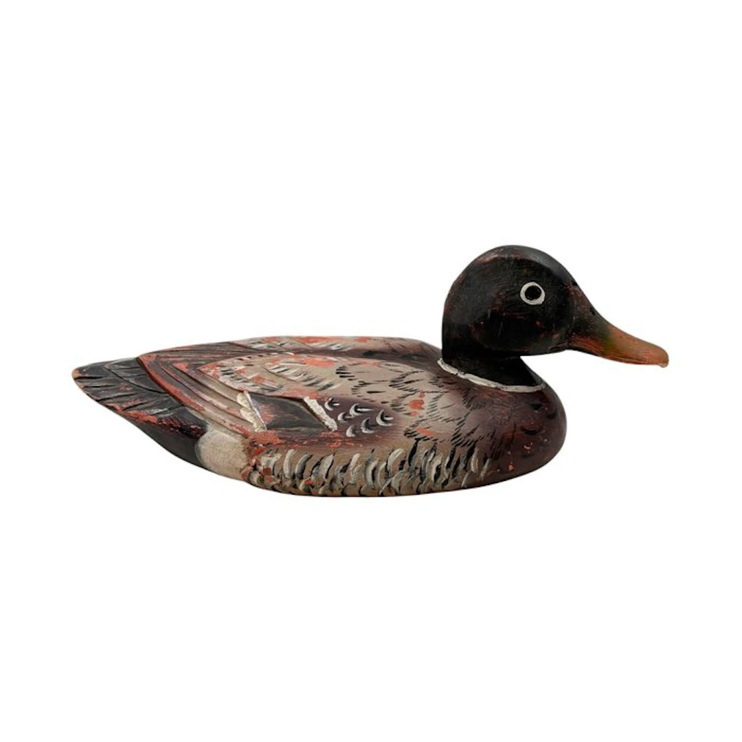 Duck decoy - Vintage houten lokeend – handbeschilderd - Wood