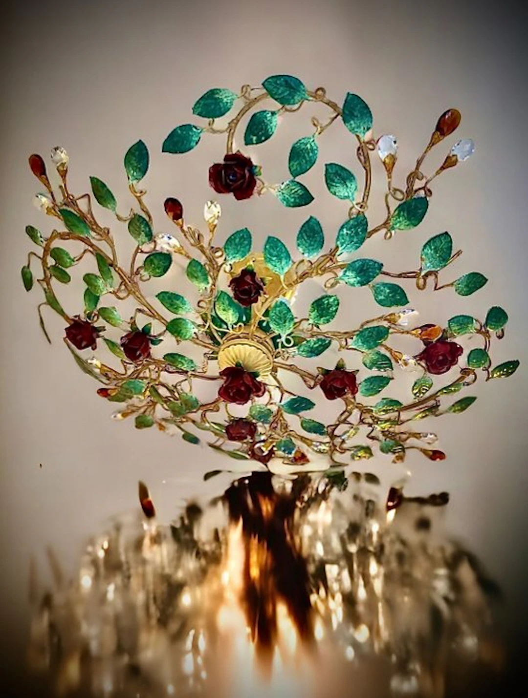 SLC Illumina - MG - Ceiling lamp - Gold-laminated rose...