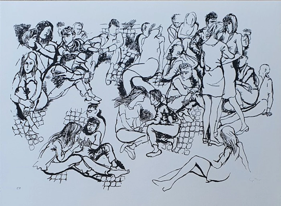 Renato Guttuso (1911-1987) - Figure-scena