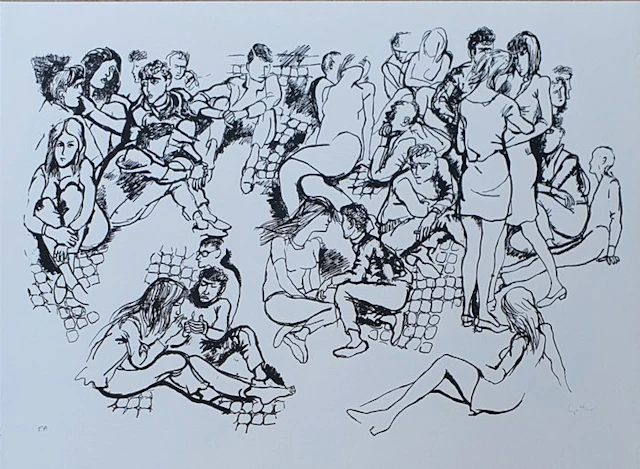 Renato Guttuso (1911-1987) - Figure-scena