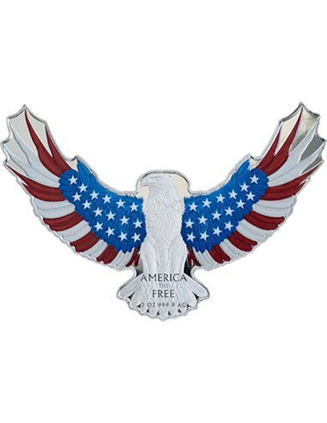 Solomon Islands. 5 Dollars 2024 Bald Eagle - America the Free, 2 Oz (.999)
