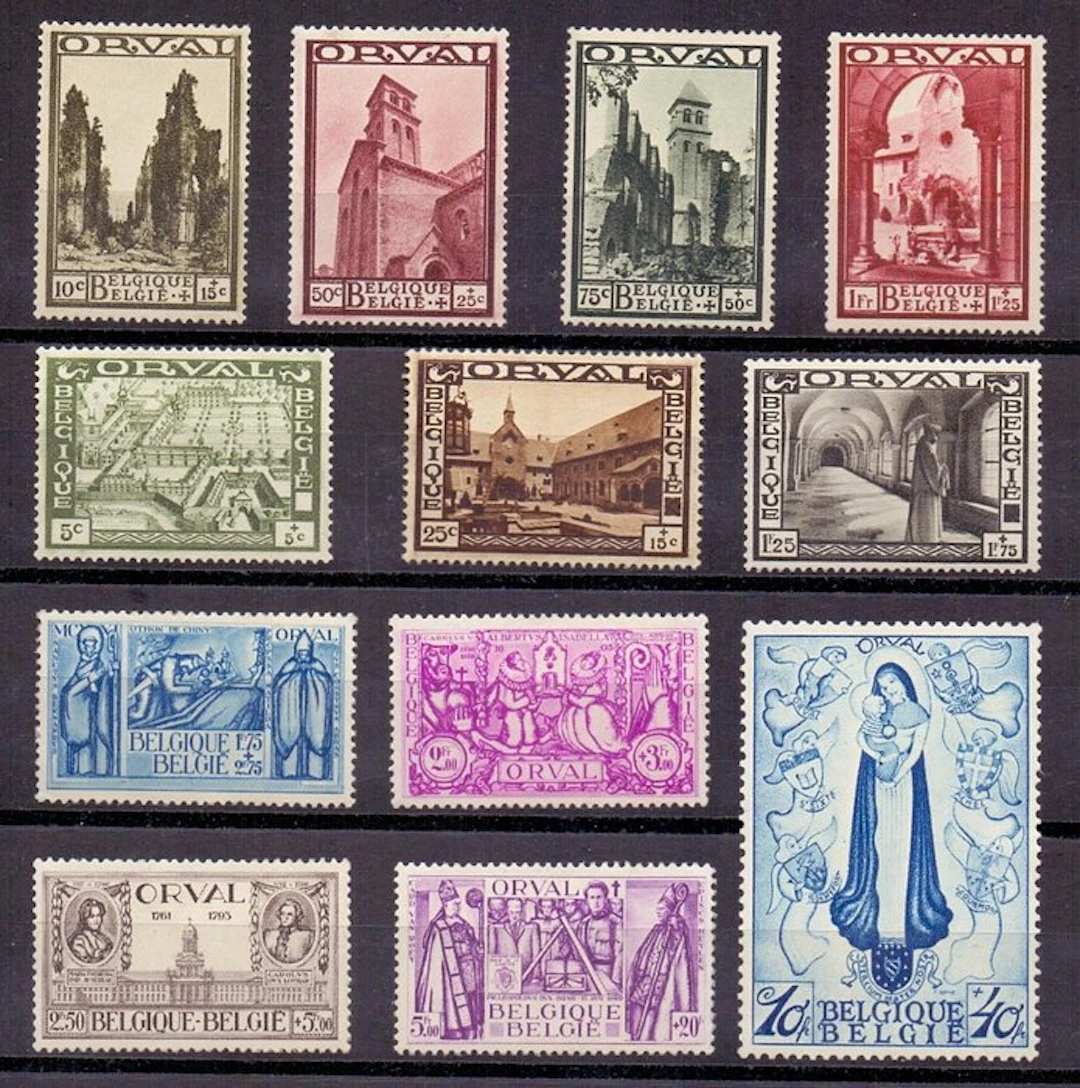 Belgium 1933 - Grote Orval - OBP 363/74