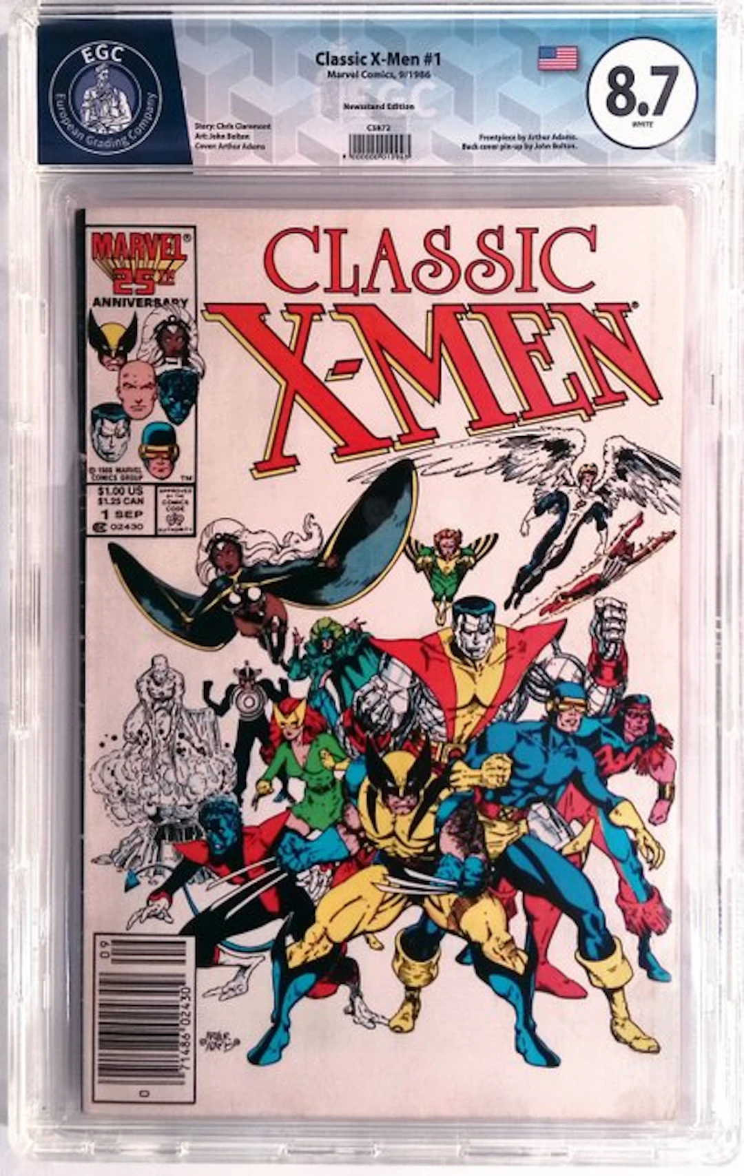 Classic X-Men #1 - EGC 8.7 - Newsstand Edition - 1 Graded...