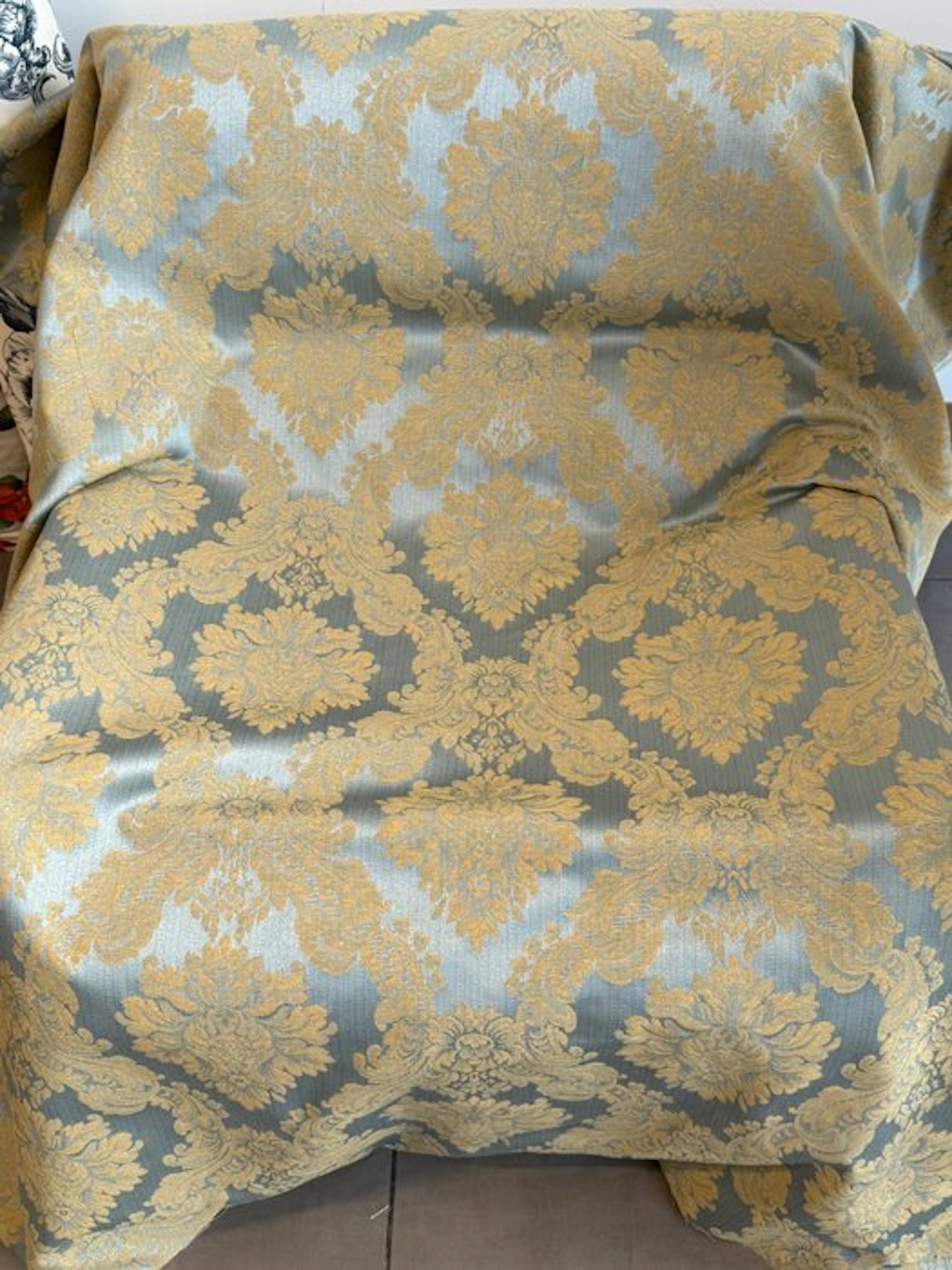 Celestial Blue and Gold Damask from Regal Charm...