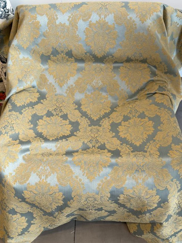Celestial Blue and Gold Damask from Regal Charm...