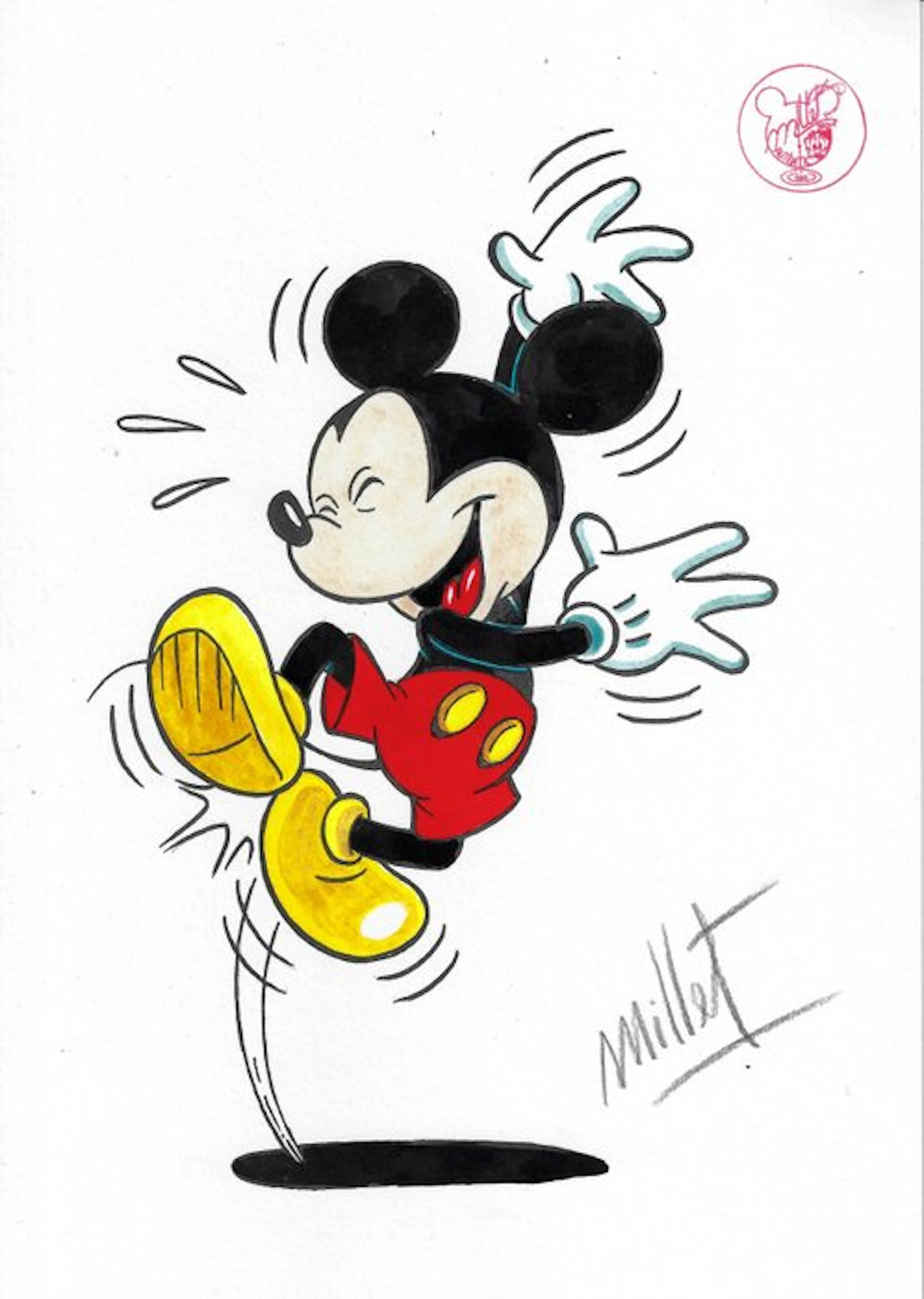 Millet - 1 Watercolour - Mickey Mouse - Vintage Style - 2026