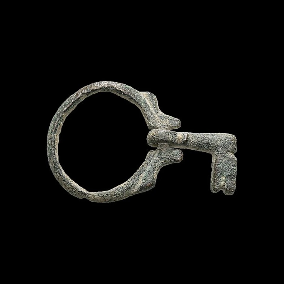 Late Roman/Early Byzantine Bronze Folding Key - 35 mm (No reserve price)