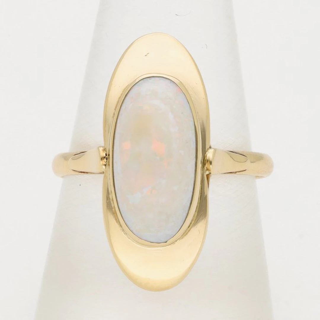 Ring - 14 kt. Yellow gold - Opal