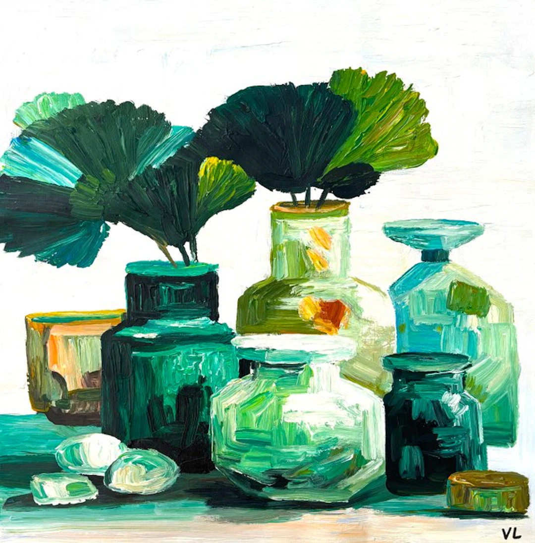 Victoria Lemée - Nature Morte Huile sur toile XL