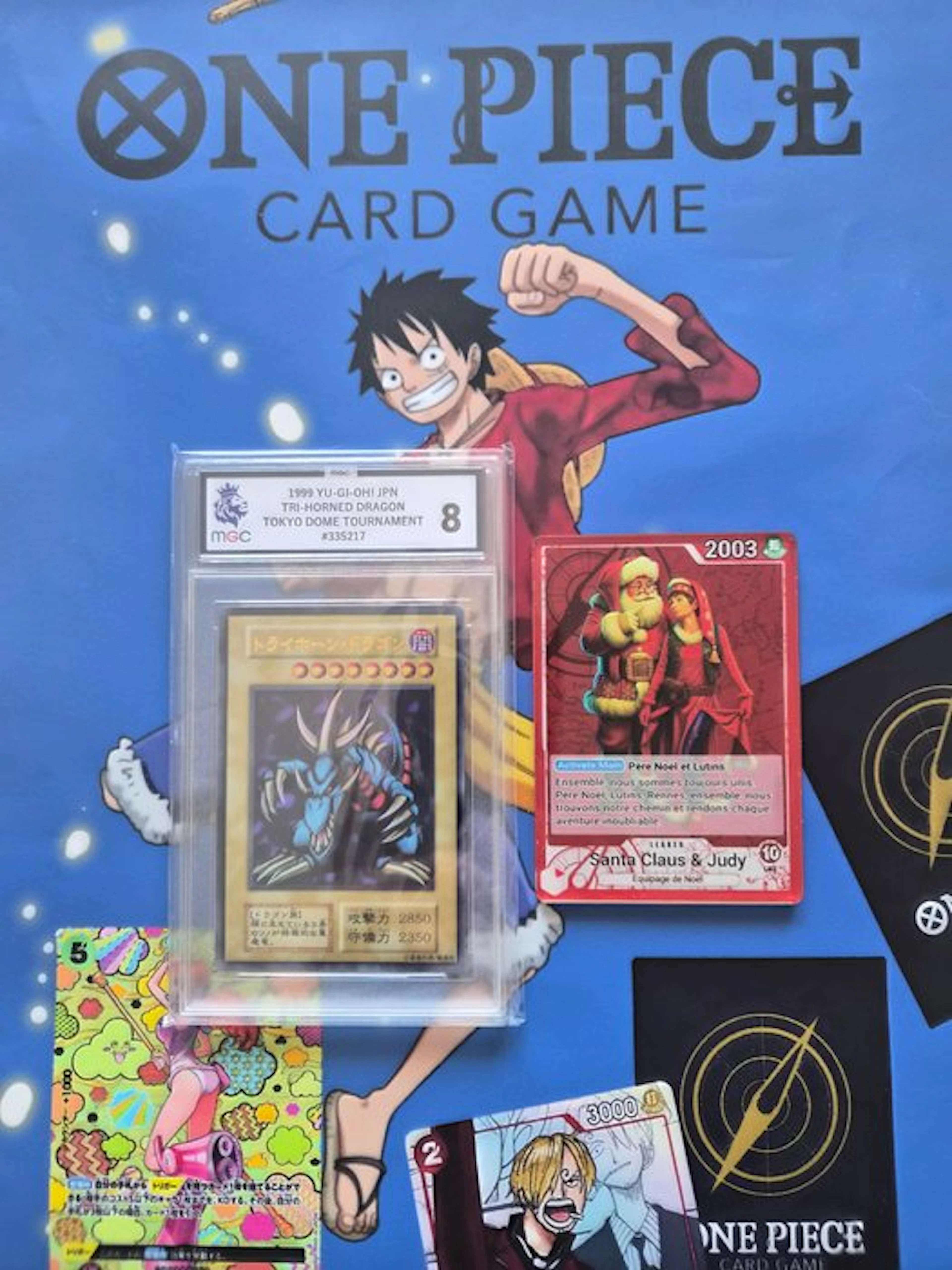 Bandai - 1 Graded card - Yu-Gi-Oh! - Tri-Horned Dragon First edition - MGC 8