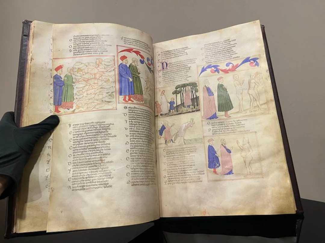 Dante Alighieri - Divina Commedia Benedettina (anno 1390)...