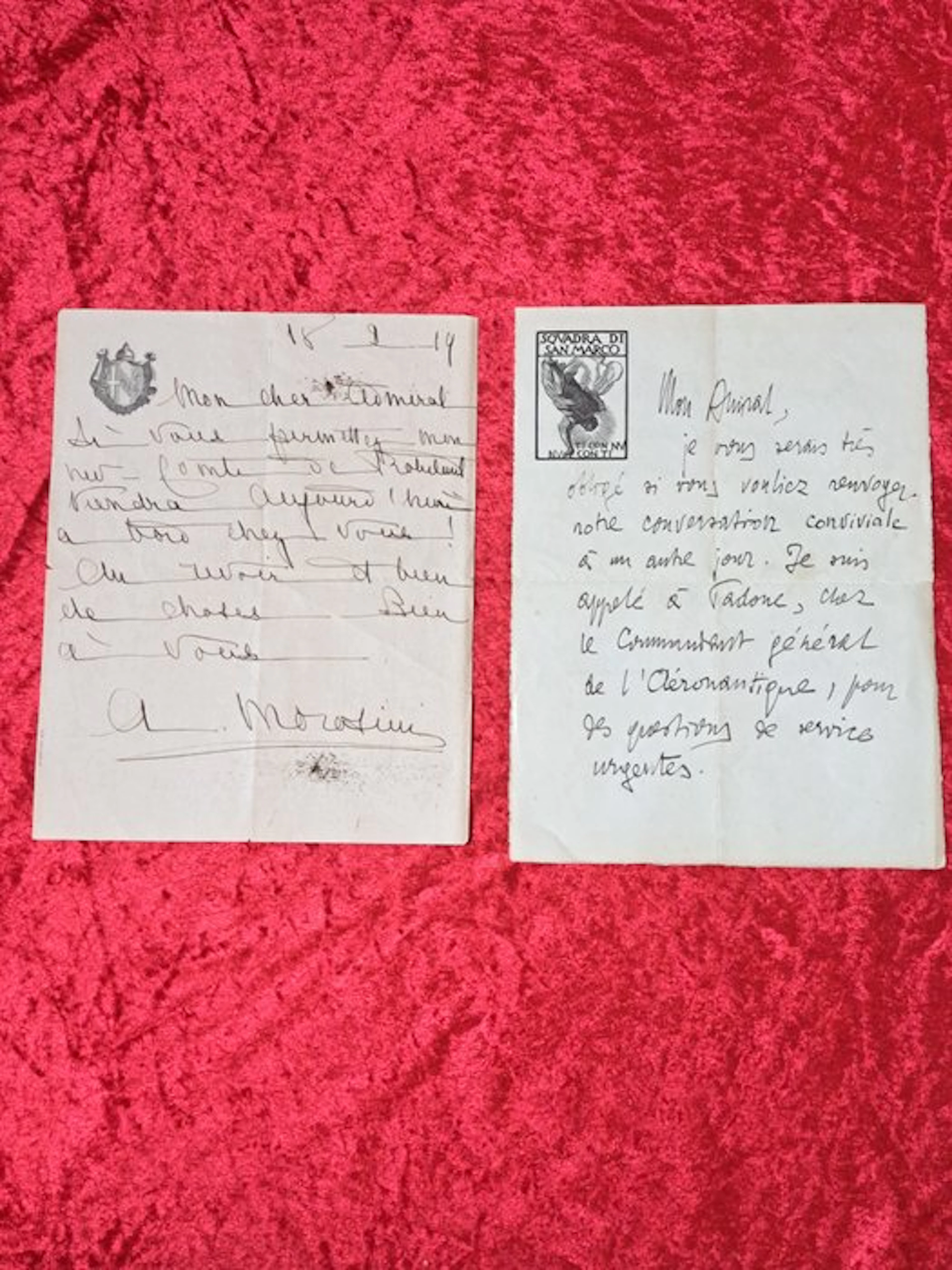 Gabriele d'annunzio - Importantes Lettres Signées...