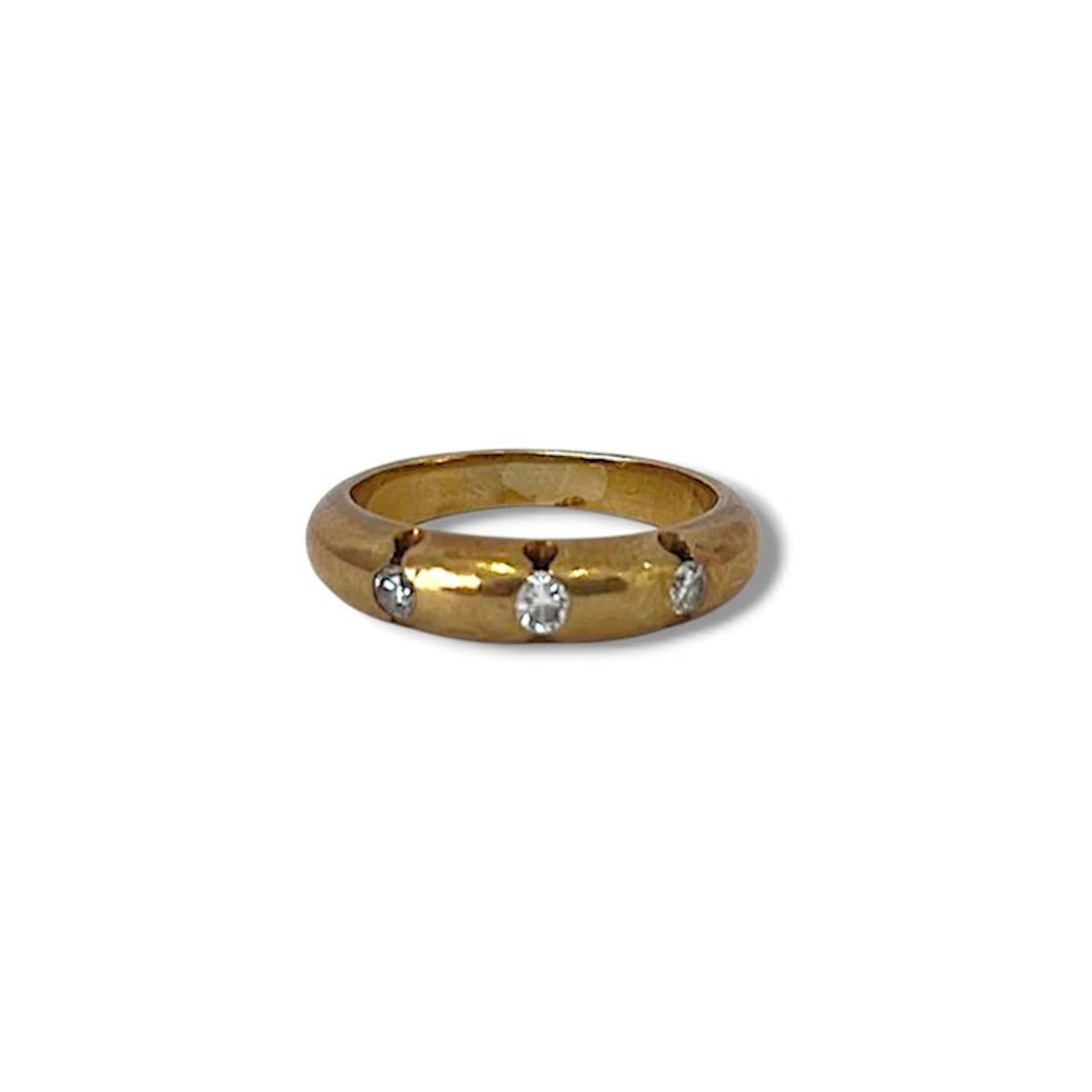 Ring - 18 kt. Yellow gold - 0.24ct. tw.