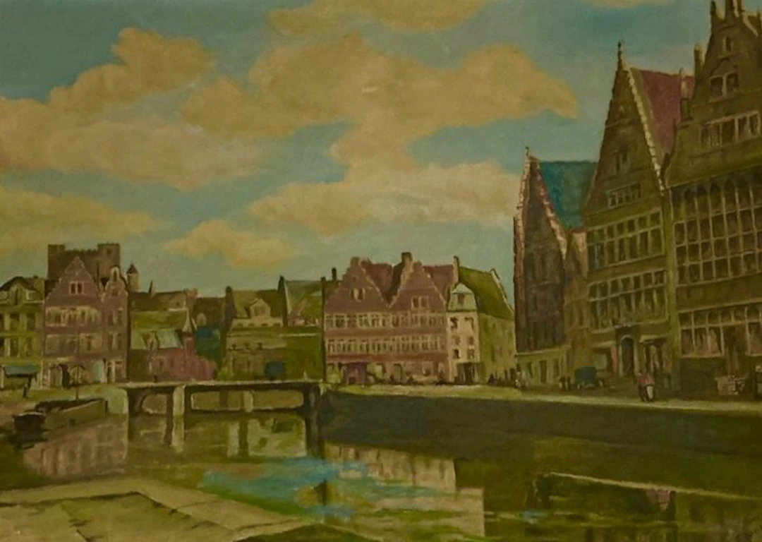 Georges Vandewalle (1861-1923) - DE GRASLEI, de beroemdste plek van Gent