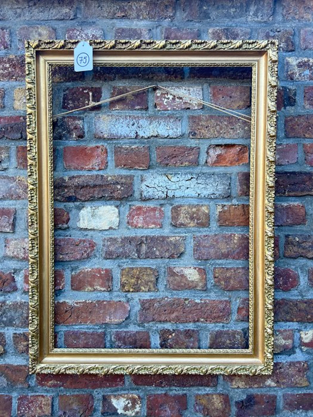 Frame - 75. Old gold-gilt picture frame. For a painting 70×50 cm.
