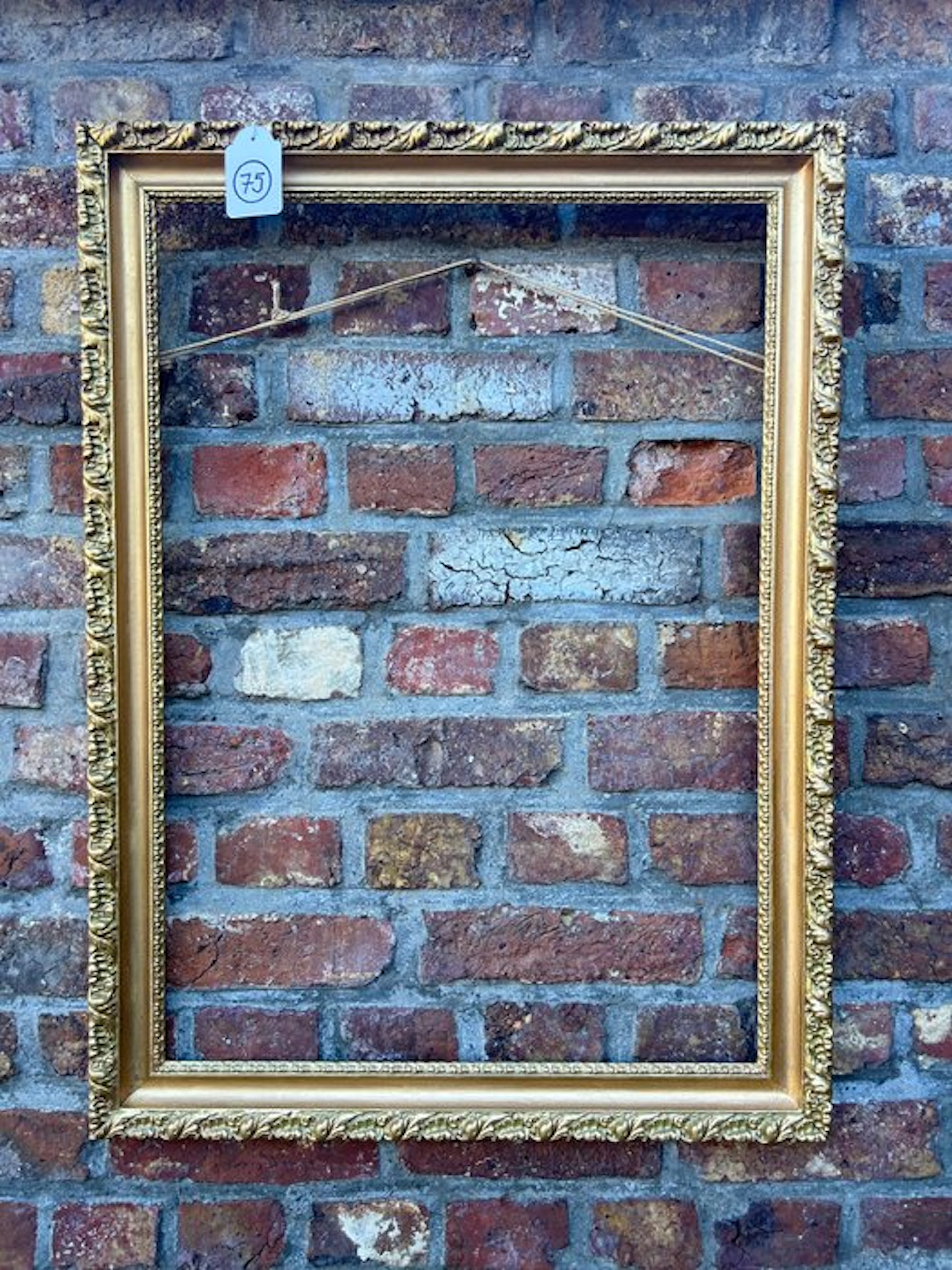 Frame - 75. Old gold-gilt picture frame. For a painting 70×50 cm.
