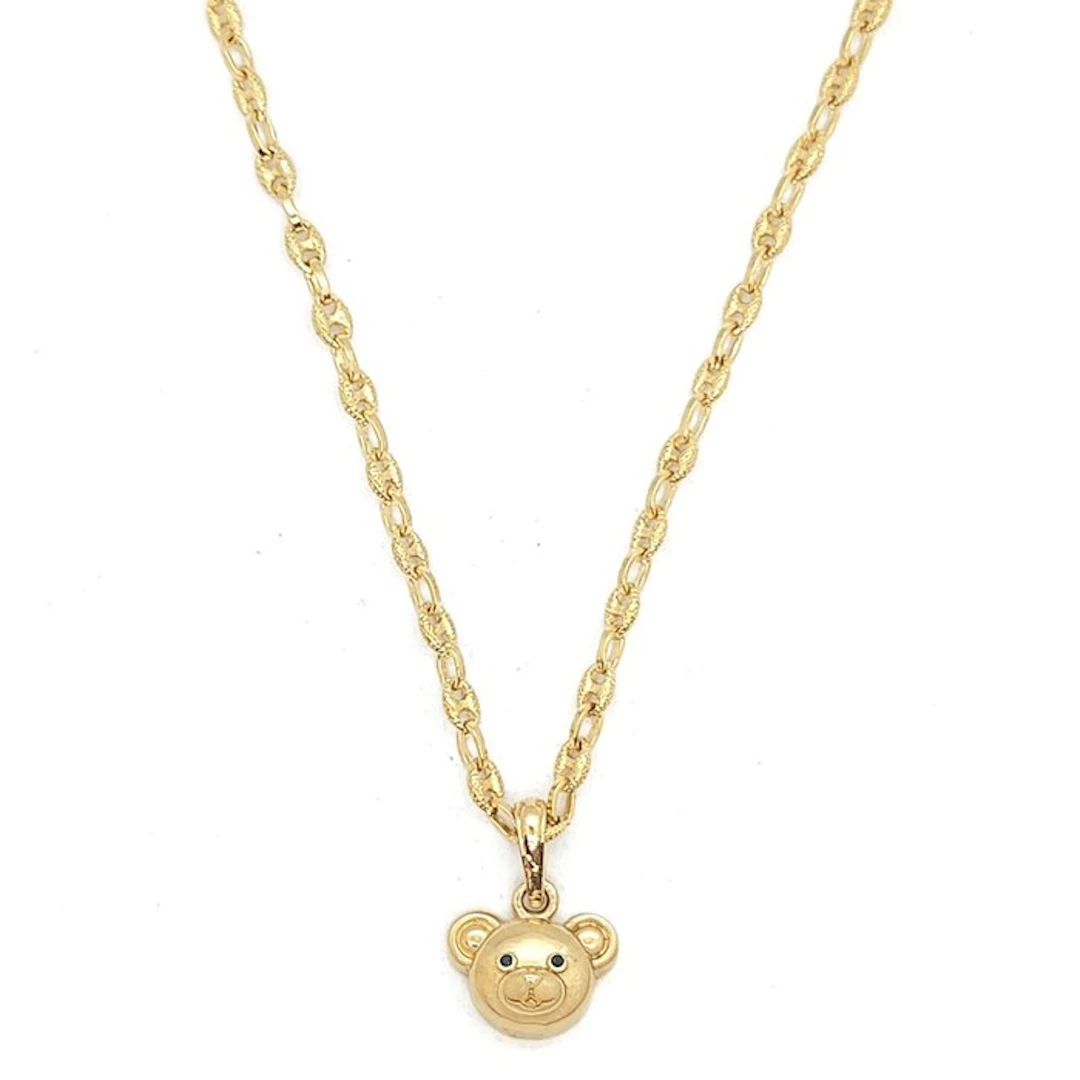 Other brand - Necklace with pendant - 18 kt. Yellow gold Sapphire