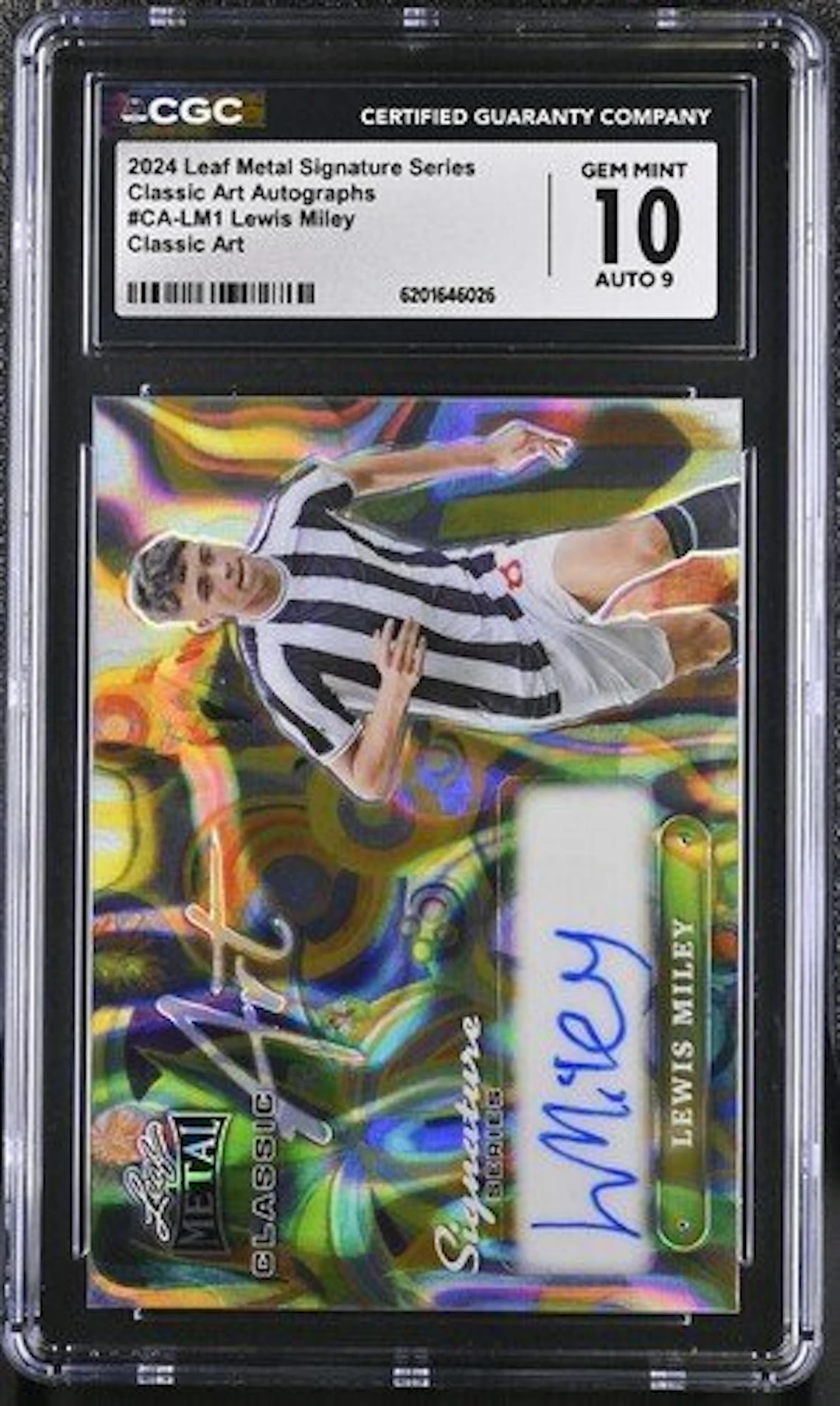 2024 Leaf Lewis Miley Autograph #CA-LM1 - Leaf Metal...