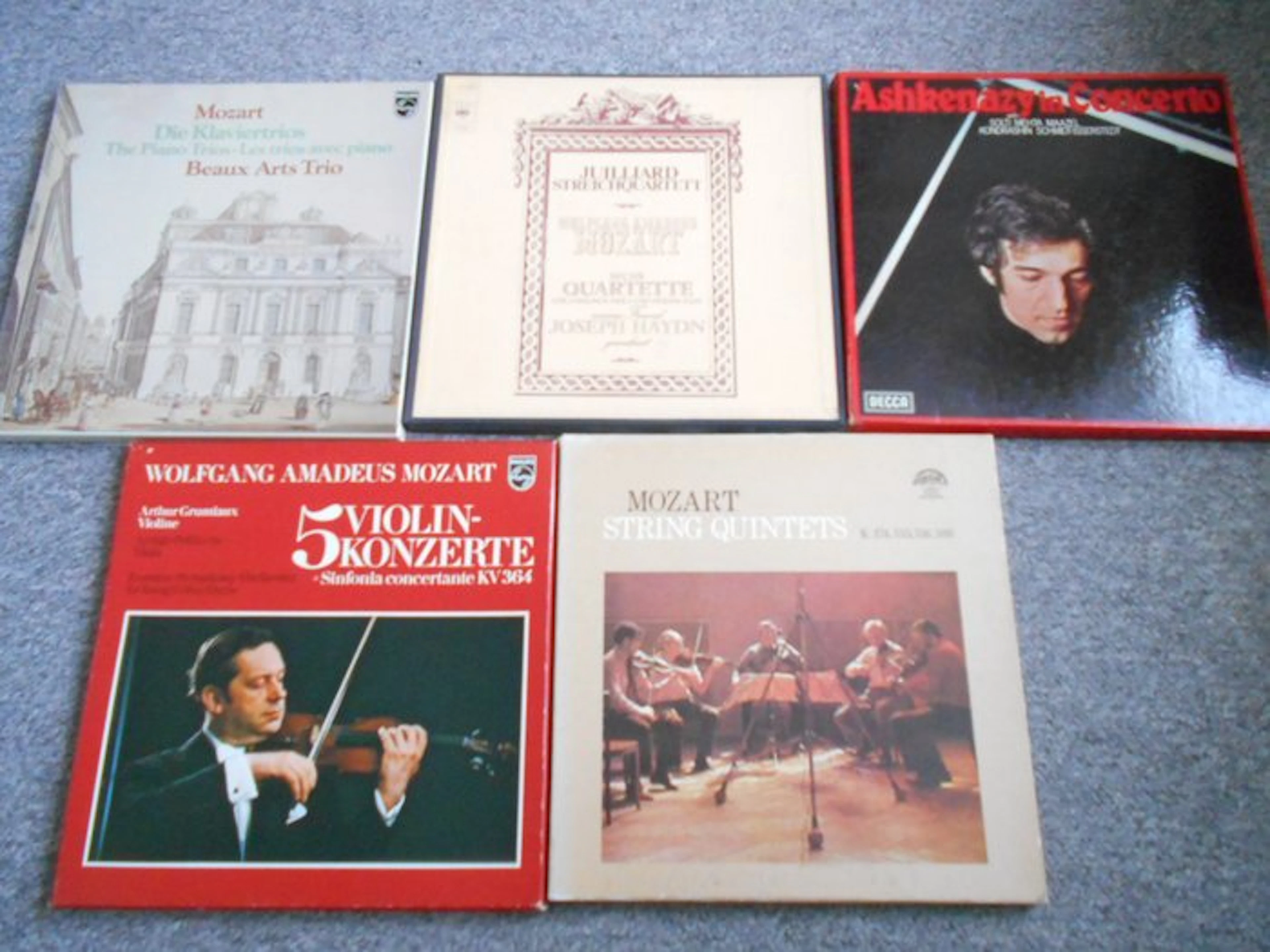 Mozart - Multiple artists - 5 Boxsets : Mozart: Grumiaux