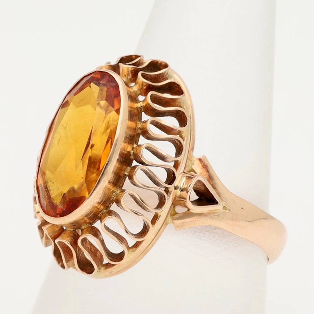 Ring - 14 kt. Rose gold Sapphire