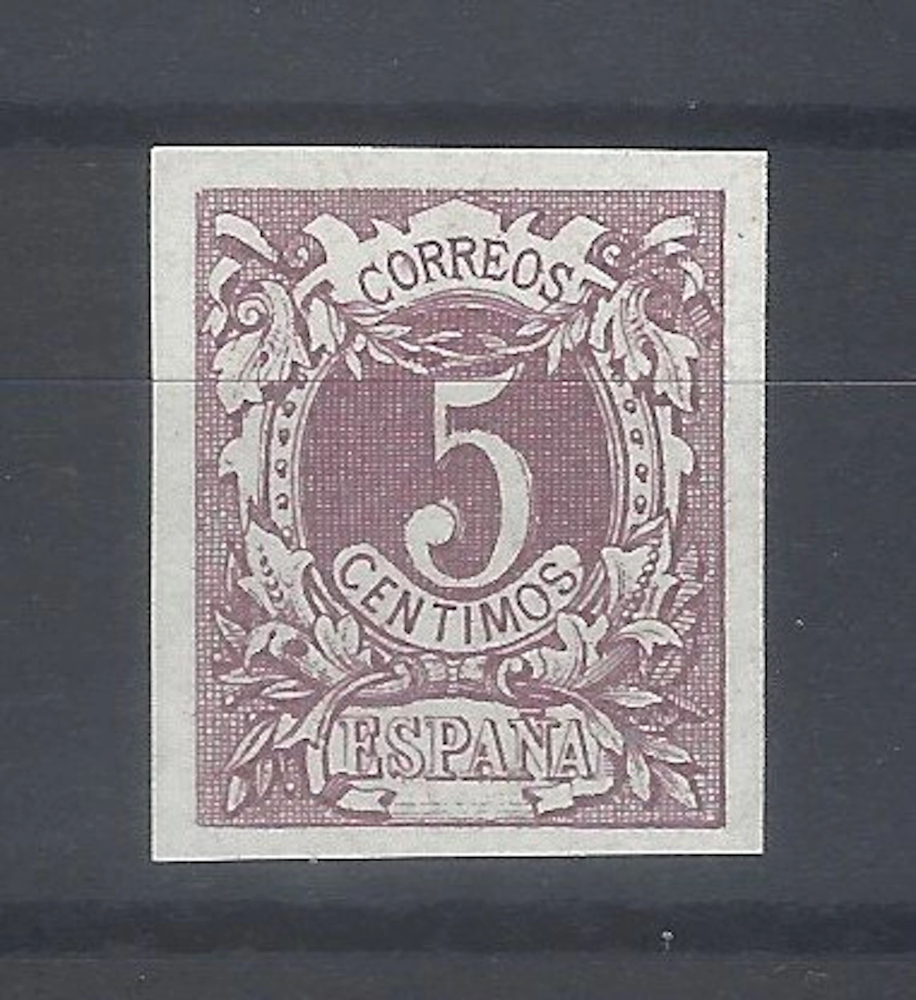 Spain 1873 - Test figures in light lilac color - Gálvez 852