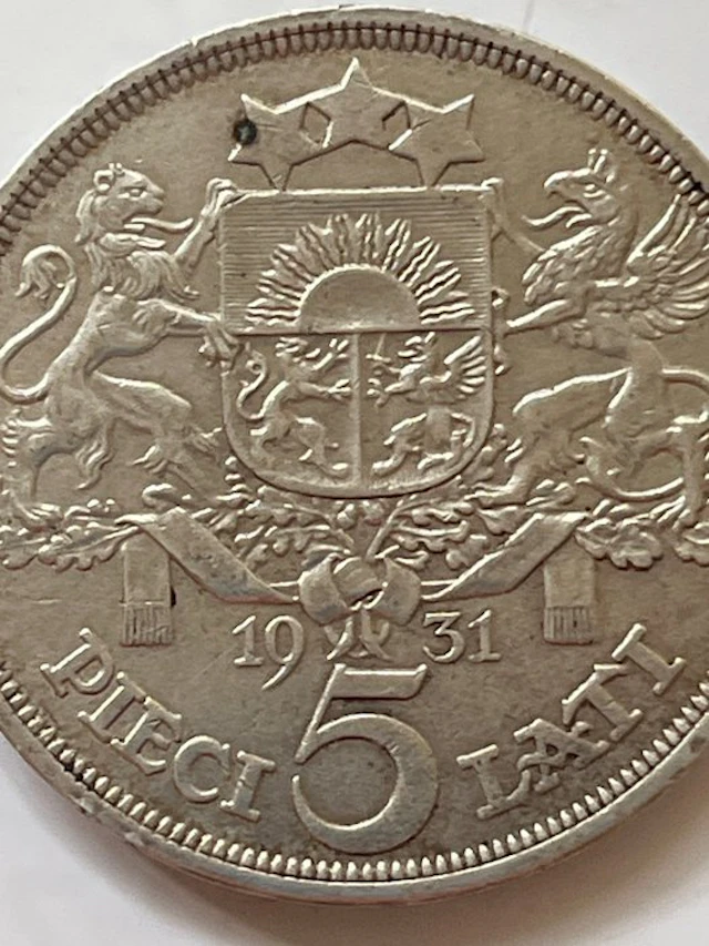 Latvia. 5 Lati 1931 (No reserve price)