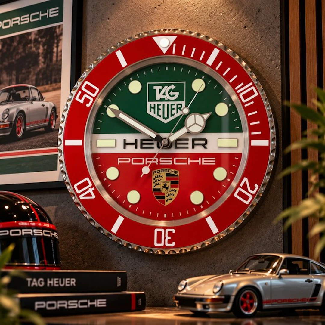 Wall clock - Steel - 2020+ - Porsche & TAG Heuer