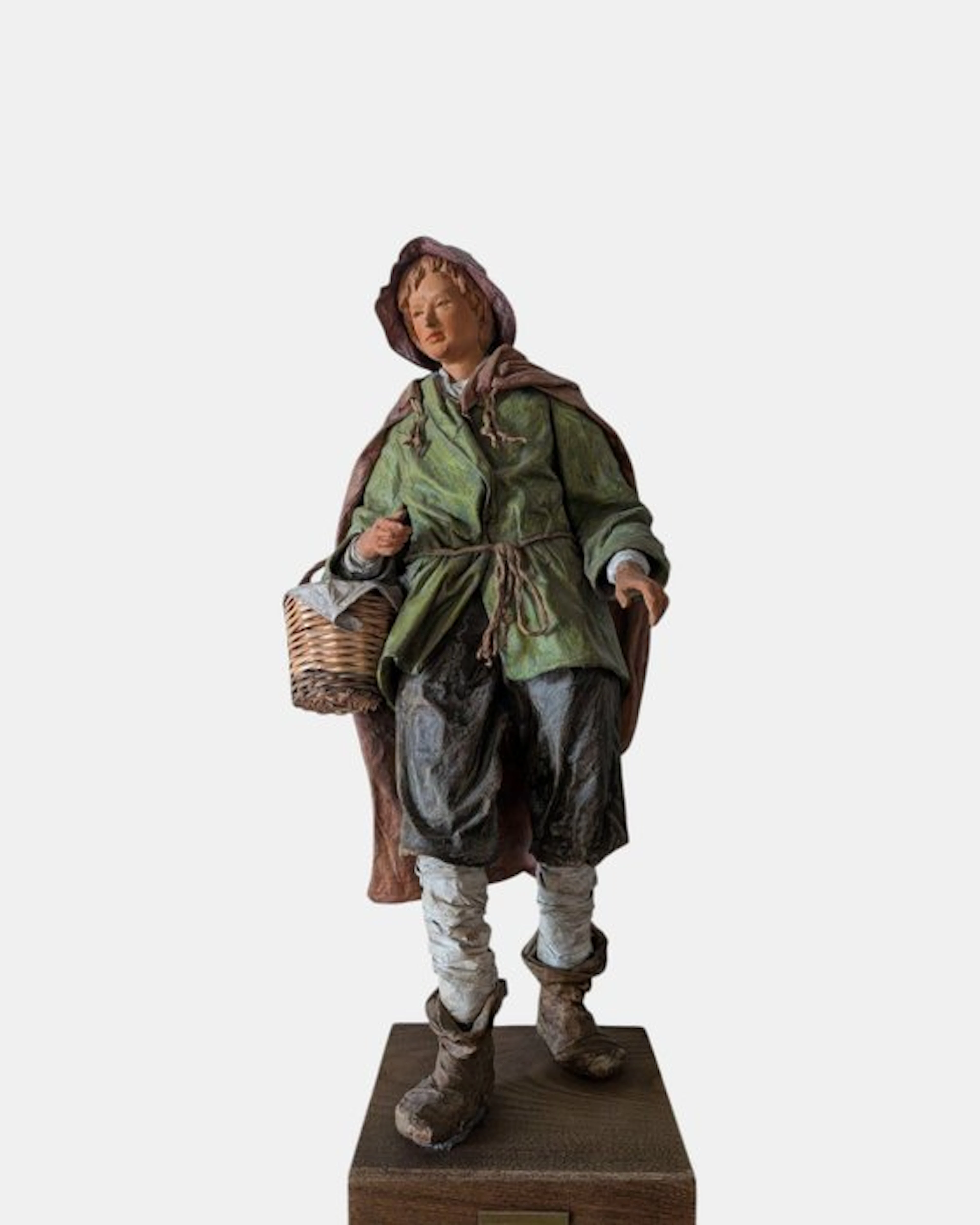 Statue, Pastore in cartapesta leccese - 52 cm - papier-mâché