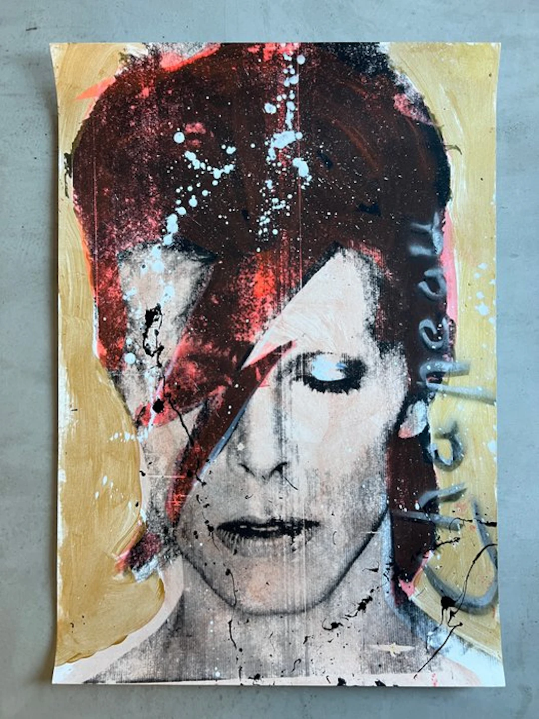 Ronald Chapeau (1969) - David Bowie x Ziggy Stardust (handfinished)
