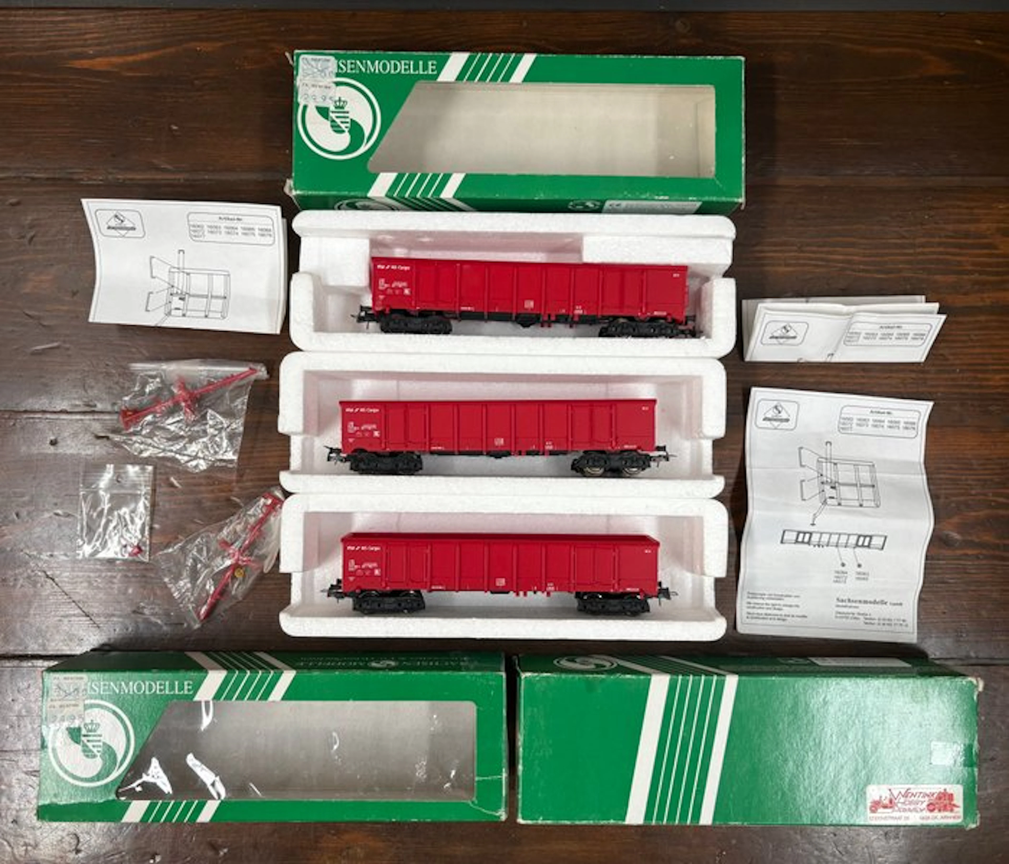 Sachsenmodelle H0 - 16065 - Model train freight wagon set...
