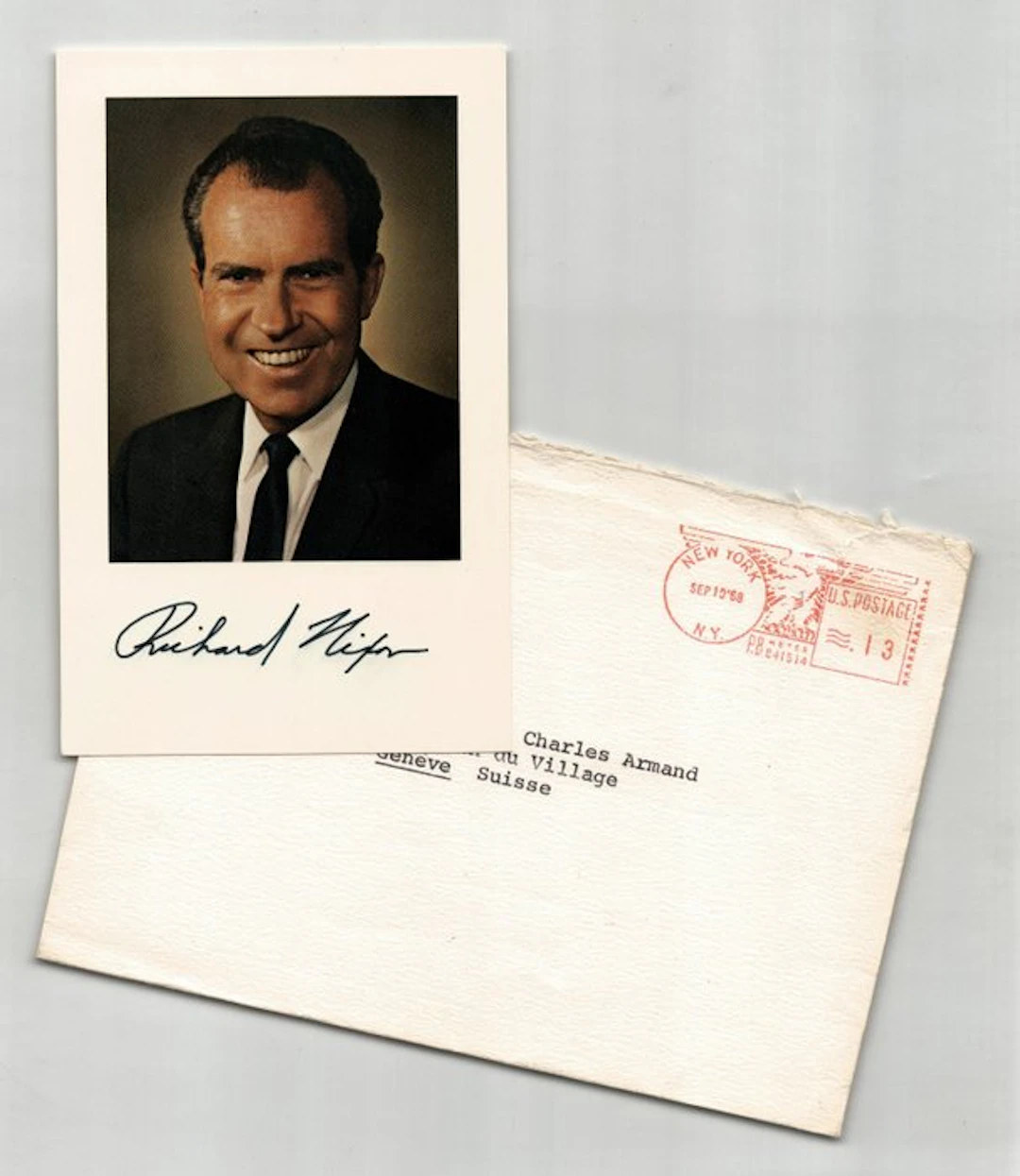 Richard Nixon - Photographie signée - Collection Claude Armand